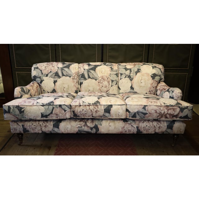 Vintage Three-Seater Sofa in Floral Velvet, 2010s For Sale - Image 13 of 18