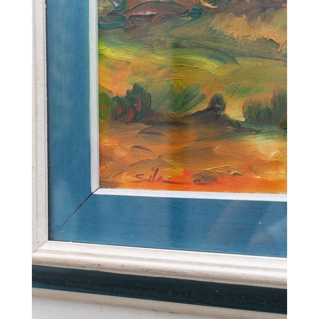 Italian Artist, Landscape Motif, 1960s, Oil Painting, Framed For Sale - Image 4 of 12