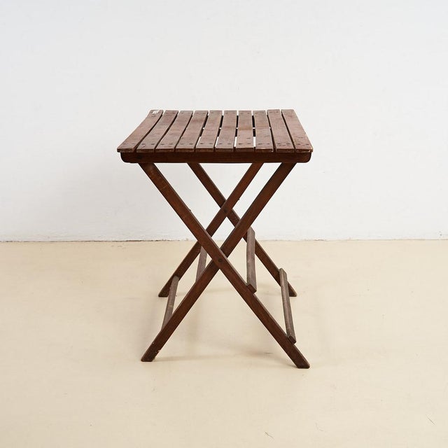 Vintage Wooden Open and Close Table For Sale - Image 3 of 6