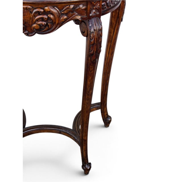 19th Century French Walnut Console Table/ Entry Hallway Table For Sale In Philadelphia - Image 6 of 10
