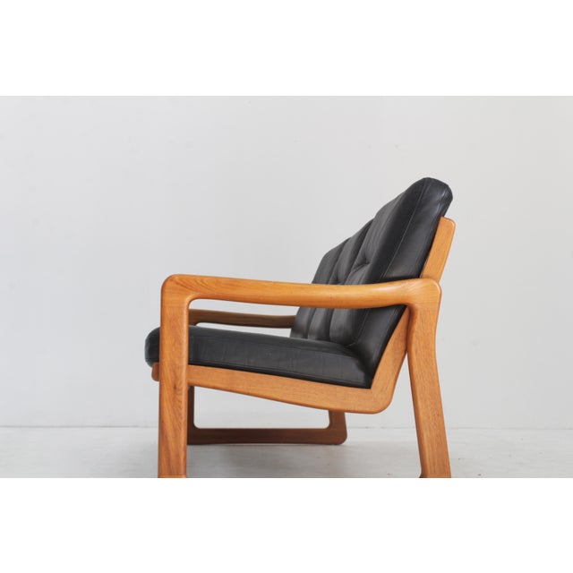 Black Vintage Sofa in Teak from Holstebro Möbelfabrik, 1960s For Sale - Image 8 of 11