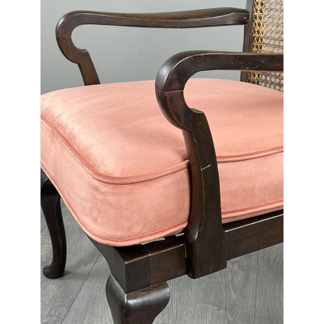 Wood Armchair in Wood and Caning, 1900s For Sale - Image 7 of 10