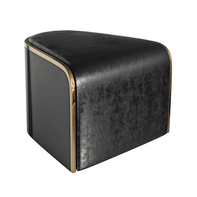 Art Deco "Savini" Chair With Stainless Steel and Bronze Details, Handcrafted For Sale - Image 3 of 7