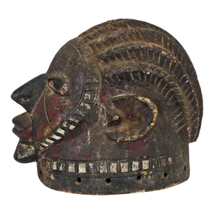 Early 20th Century Yoruba Gelde Helmet Mask