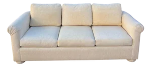 1980s Mason-Art Cream Upholstered Sofa