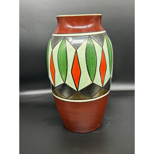 Black Earthenware Vase by Gustave de Bruyn for Fives - Lille, 1920s For Sale - Image 8 of 14