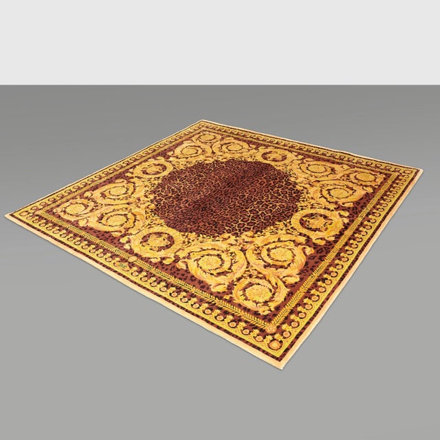 Animal Print Rug by Gianni Versace for Atelier Versace, 1980s For Sale - Image 10 of 18