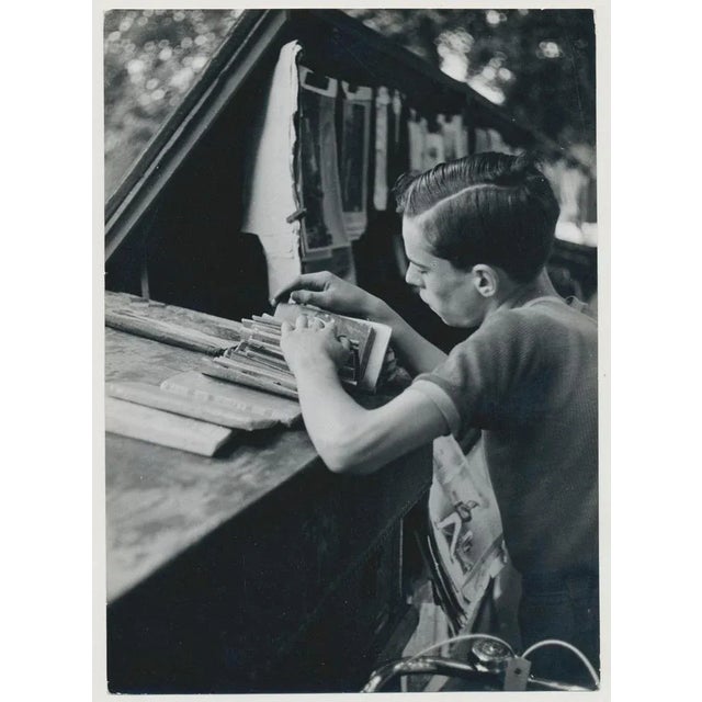 1950s Boy, 1950s, Black and White Photograph For Sale - Image 5 of 5