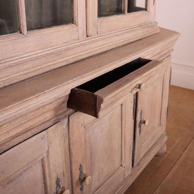 2000 - 2009 18th Century Dutch Bleached Oak Display Cabinet For Sale - Image 5 of 9