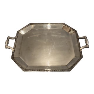 Vintage Christofle Silverpate Colbert Waiter Tray For Sale