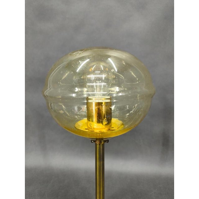 Space Age Glass Table Lamp from Kamenický Šenov, 1970s For Sale - Image 6 of 11