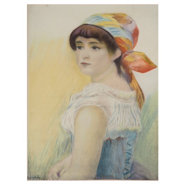 Pierre-Auguste Renoir, The Young Woman with the Colorful Scarf, Lithograph For Sale