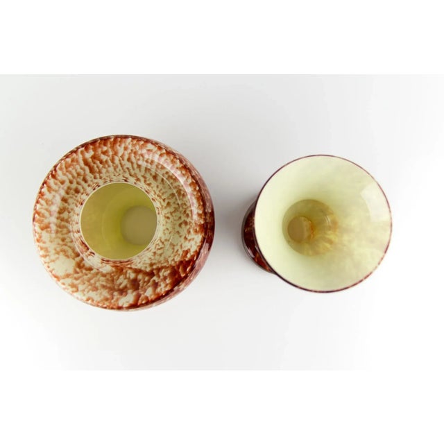 Vintage Red Art Glass Candleholder, 1950s For Sale - Image 15 of 18