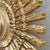Mid-Century Modern Syroco Mid 20th Century Modern Starburst Wall Clock in Antique Gold Finish For Sale - Image 3 of 18