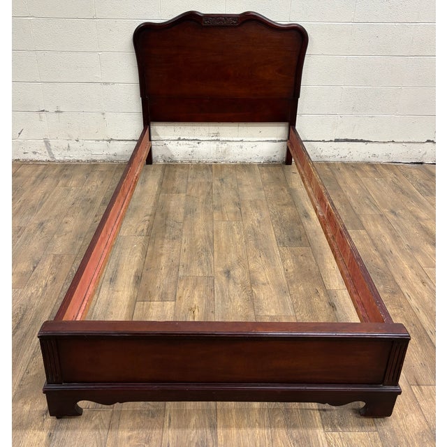 Vintage Huntley Furniture Twin Size French Provincial Country French Style Bed For Sale In Kansas City - Image 6 of 13