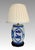 Chinoiserie Vintage Chinese 'Opium Pillow' Blue and White Porcelain Bedside Lamp / Table Lamp For Sale - Image 3 of 10