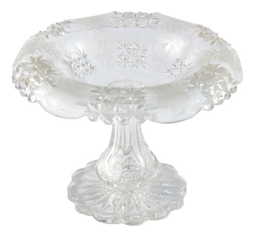 Antique Cut Glass Table Centrepiece, 1920 Glassware Sets