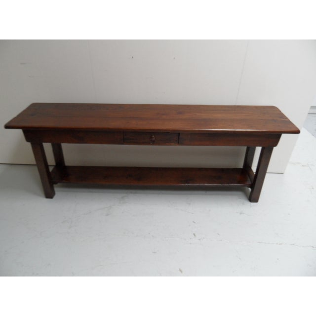 Vintage Oak Side Table, 1920s For Sale - Image 12 of 13