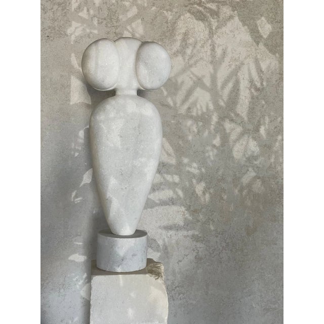 Marble sculpture by tom von kaenel 2020 dimensions: w 29 x d 10/16 x h 73 cm materials: naxian marble all the artworks of...