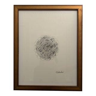 Original Charcoal Drawing by Stephanie Wheeler, Framed For Sale