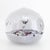 Modern Paul Ysart Attributed Harlequin White Ground/Polychrome Twist Glass Paperweight For Sale - Image 3 of 15