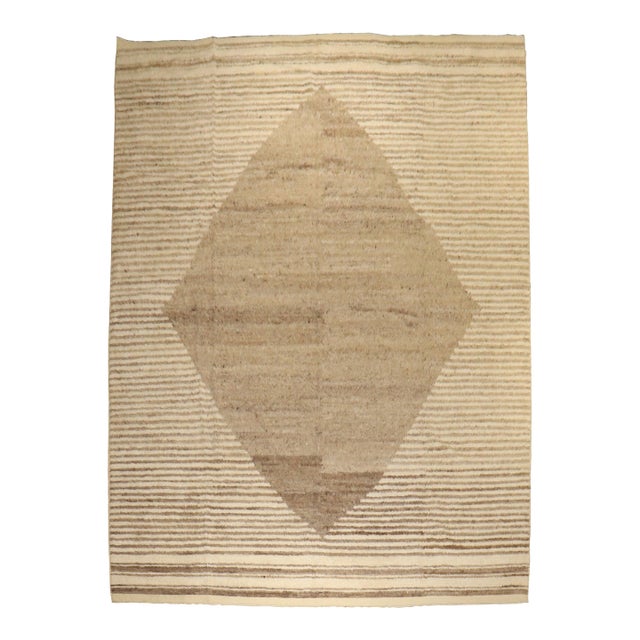 Zabihi Collection Contemporary Tulu Mohair Style Turkish Rug - 10'3" x 14'5" For Sale