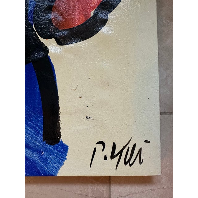 Abstract Expressionism “Miró” by Artist Peter Keil For Sale - Image 3 of 4