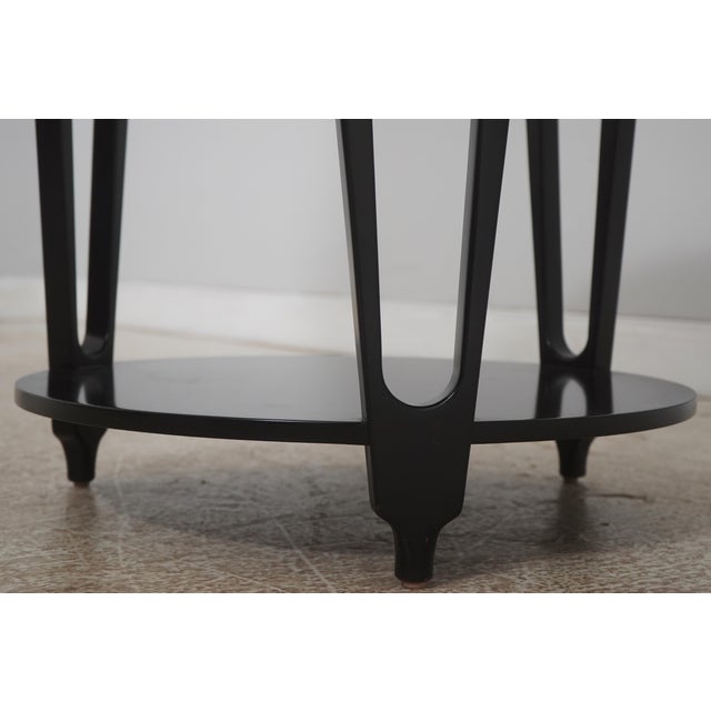 Pair of Henredon Acquisitions 2 Tier Round Tables For Sale In Philadelphia - Image 6 of 16