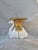 This is a vintage Majolica glazed terracotta camel garden seat. This has vibrant green golds and white hand painted...