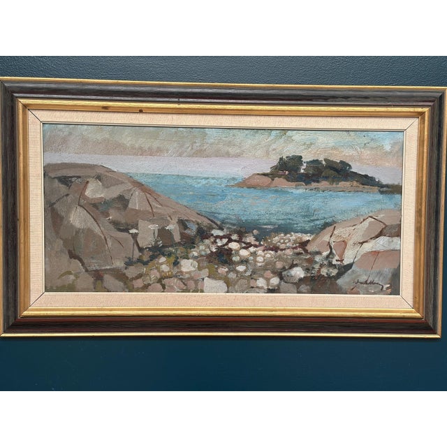 Bertil Wahlberg, Coast, 1960s, Oil on Canvas, Framed For Sale - Image 13 of 16