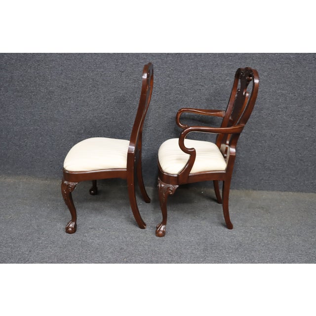 Harden Charleston Collection Cherry Georgian Claw-and-Ball Dining Chairs – Set of 6 For Sale - Image 12 of 17