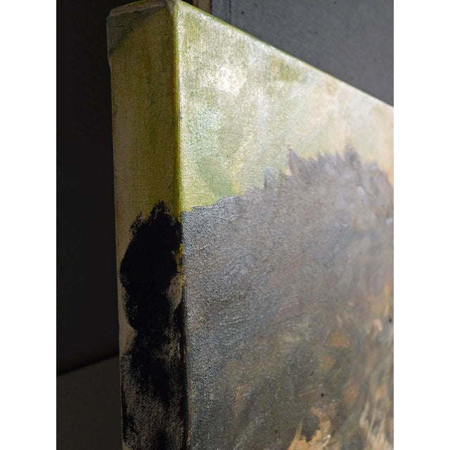 Yellow Linda Davidson Llamas Original Oil Painting Artwork on Canvas For Sale - Image 8 of 10