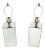 Silver Vintage Mid-Century Mirrored Table Lamps - A Pair For Sale - Image 8 of 8