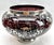 Bohemian Silver Edging Hand-Crafted Glass Punch Bowl with Lid, 1900s For Sale - Image 4 of 18