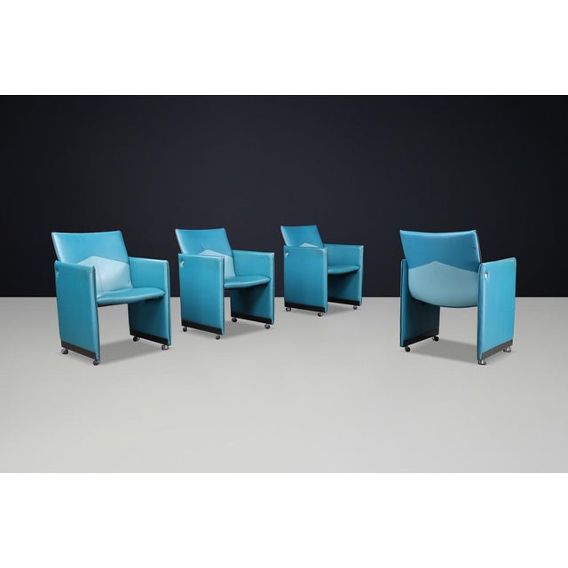 Postmodern Vintage Montana Chairs by Geoffrey Harcourt for Artifort, 1980s, Set of 4 For Sale - Image 3 of 9