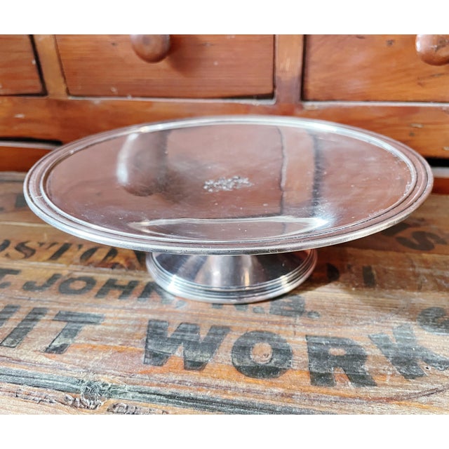 A lovely antique circa 1922 silver plated dessert stand or compote from the historic boardwalk hotel The Shelburne in...