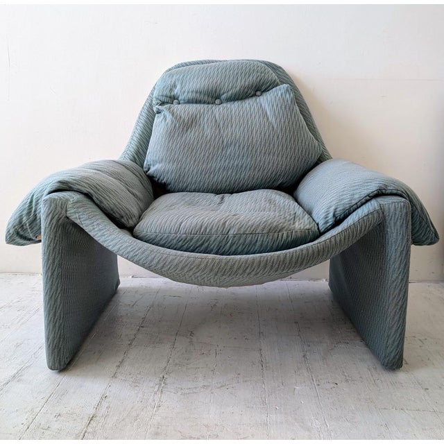 Mid-Century P60 Lounge Chair by Vittorio Introini for Saporiti, Italy, 1970s For Sale - Image 14 of 14