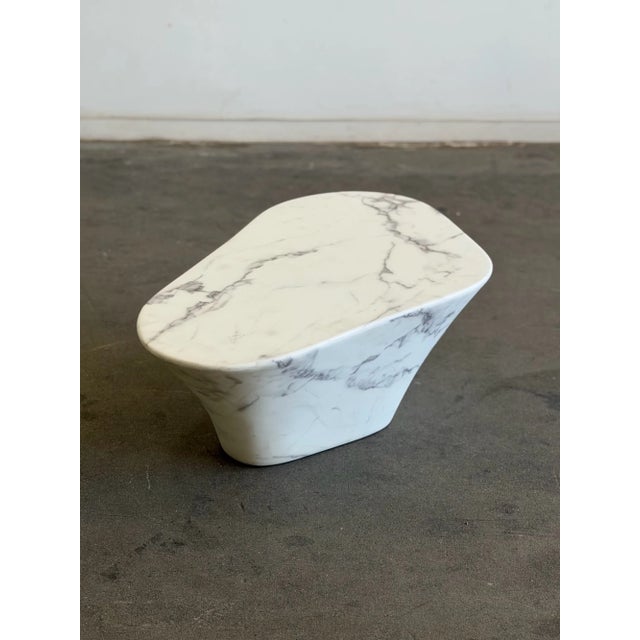 Faux Marble Coffee Table For Sale - Image 4 of 10
