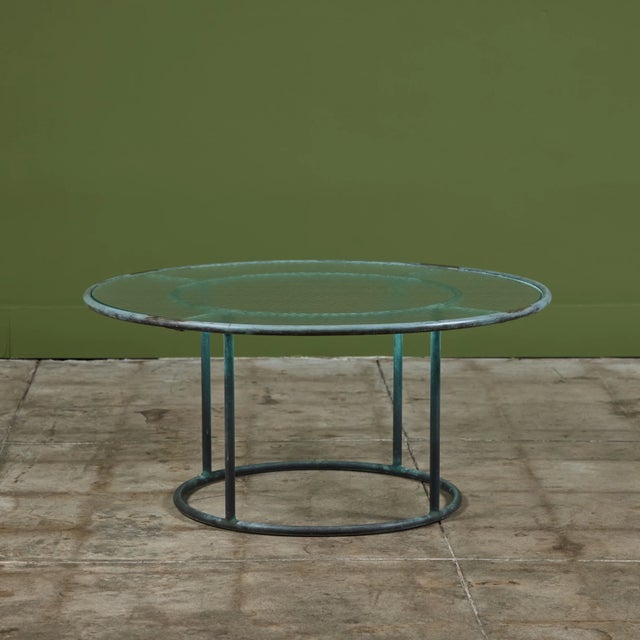 Brown Jordan Walter Lamb for Brown Jordan Round 36" Bronze Patio Coffee Table For Sale - Image 4 of 12