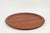Beautiful grain and patina, vintage round walnut wood tray with slightly raised lip was handcrafted in the 1980s. Ideal as...