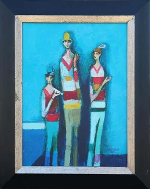 2012 “Three Friends With Birds, Blue” Edition 2/10 by David Adickes