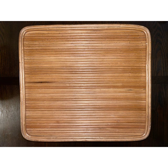 Mid-Century Modern Mid-Century Pencil Reed Basket For Sale - Image 3 of 6