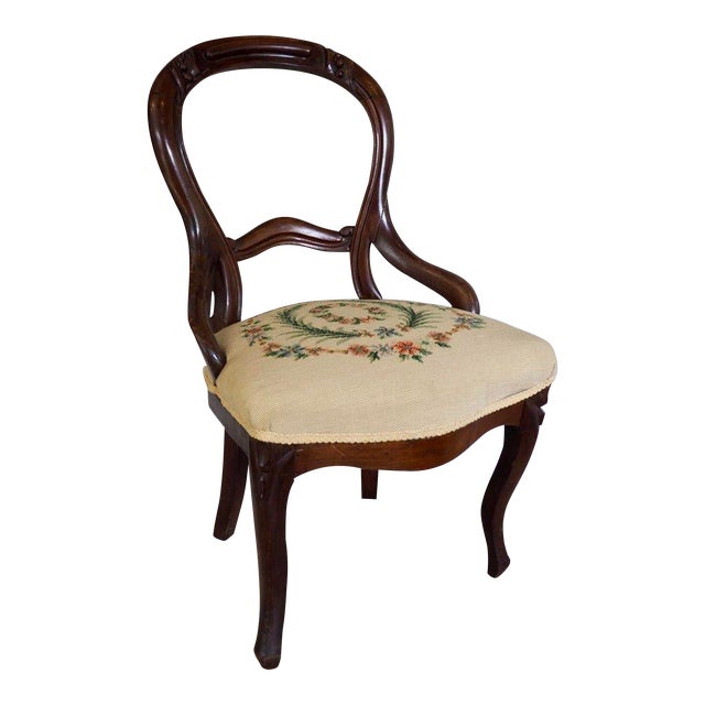 Early 19th Century Victorian Balloon Back Chair For Sale