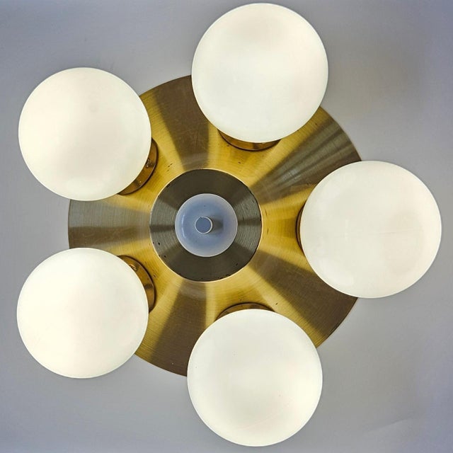 Mid-Century Space Age Sputnik Flush Mount, 1970s For Sale - Image 9 of 17