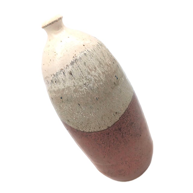 Mid 20th Century Drip-Glazed Stoneware Vase For Sale In Miami - Image 6 of 11