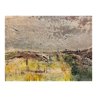 Ivan Kurach, Untitled, Lonely Abstract Landscape Italian Expressionist Oil Painting For Sale