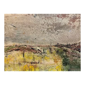 Ivan Kurach, Untitled, Lonely Abstract Landscape Italian Expressionist Oil Painting