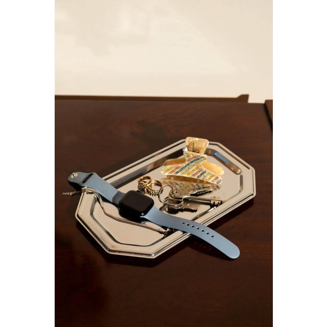 Italian Stainless Steel Tray For Sale - Image 6 of 11