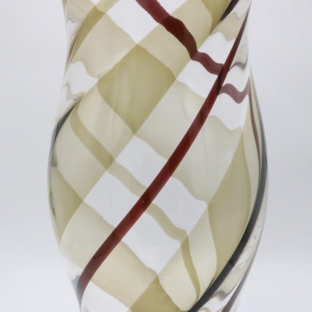 Venini Fulvio Bianconi Italian Venini Art Glass Vase Italy 1950 For Sale - Image 4 of 6