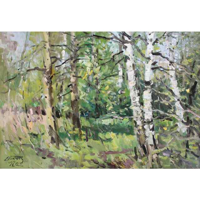 Edgars Vinters, Summer, 1990, Oil on Cardboard For Sale - Image 7 of 7